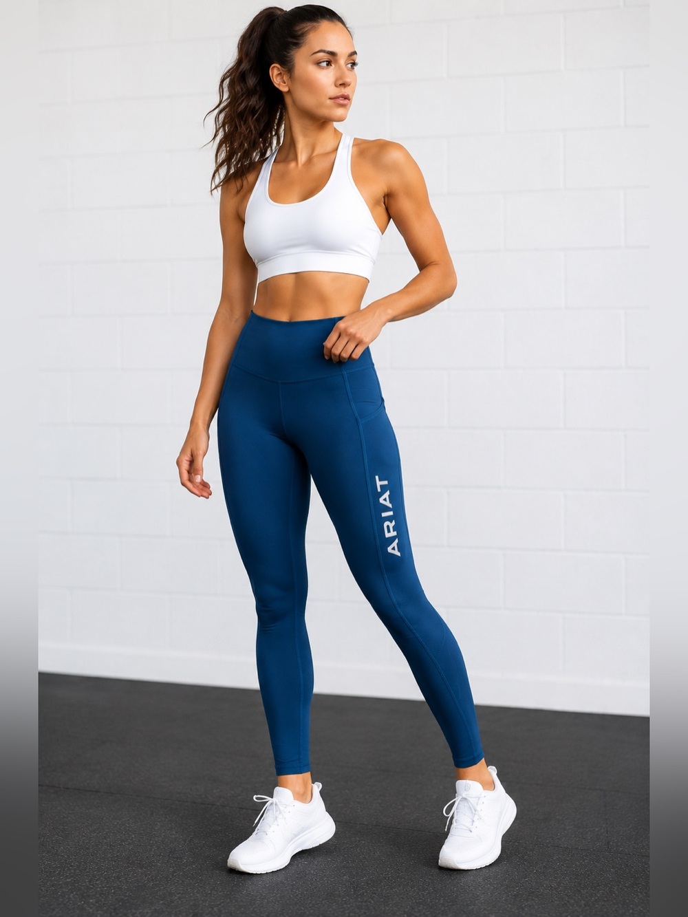 AriatTEK Heat Series Compression Leggings Blue Women’s Size S Athletic Pants
